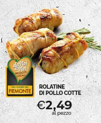 ROLATINE DI POLLO COTTE