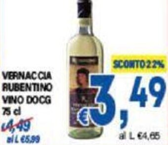 DEM VERNACCIA RUBENTINO VINO DOCG 75 cl offerta