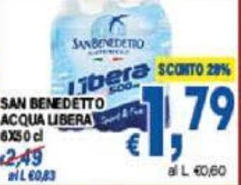 DEM SAN BENEDETTO ACQUA LIBERA 6x50 cl offerta