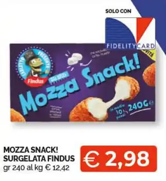 MOZZA SNACK! SURGELATA FINDUS gr 240