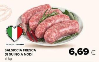 Oasi SALSICCIA FRESCA DI SUINO A NODI offerta