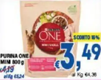 DEM PURINA ONE MINI 800g offerta
