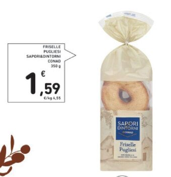 Conad FRISELLE PUGLIESI SAPORI&DINTORNI CONAD 350 g offerta