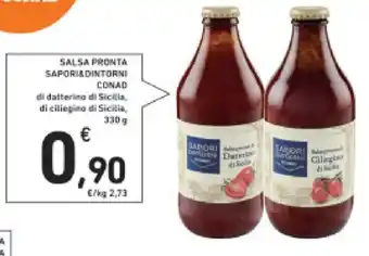 Conad SALSA PRONTA SAPORIADINTORNI CONAD 330 g offerta