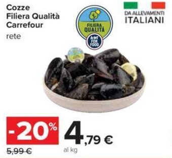 Carrefour Cozze Filiera Qualità Carrefour rete offerta