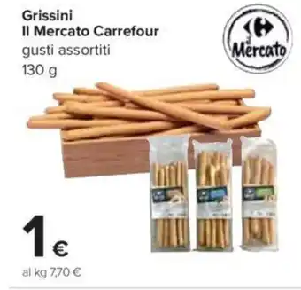 Carrefour Grissini Il Mercato Carrefour gusti assortiti 130 g offerta