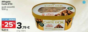 Carrefour Affogato Carte D'Or gusti assortiti 500 g offerta