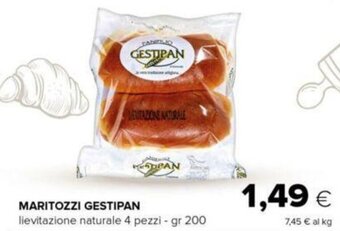 Oasi MARITOZZI GESTIPAN lievitazione naturale 4 pezzi - gr 200 offerta