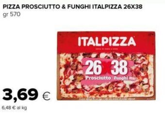 Oasi PIZZA PROSCIUTTO & FUNGHI ITALPIZZA 26X38 gr 570 offerta