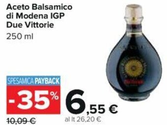 Carrefour Aceto Balsamico di Modena IGP Due Vittorie 250 ml offerta