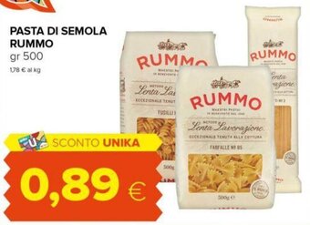 Oasi PASTA DI SEMOLA RUMMO gr 500 offerta