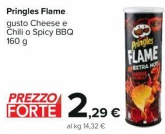 Pringles Flame gusto Cheese e Chili o Spicy BBQ 160 g