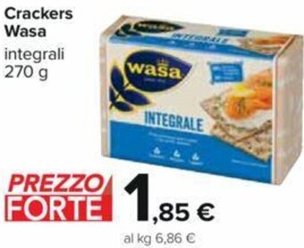 Carrefour Crackers Wasa integrali 270 g offerta