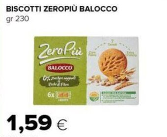 Oasi BISCOTTI ZEROPIÙ BALOCCO gr 230 offerta
