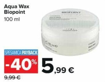 Carrefour Aqua Wax Biopoint 100 ml offerta