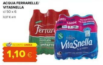 Oasi ACQUA FERRARELLE/ VITASNELLA cl 50 x 6 offerta