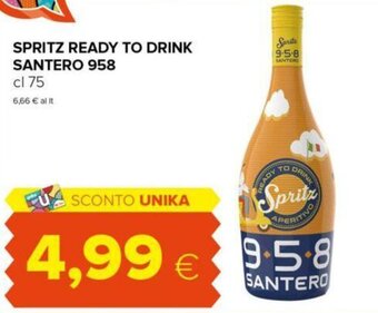 Oasi SPRITZ READY TO DRINK SANTERO 958 cl 75 offerta