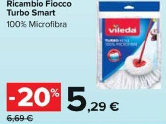Carrefour Ricambio Fiocco Turbo Smart 100% Microfibra offerta