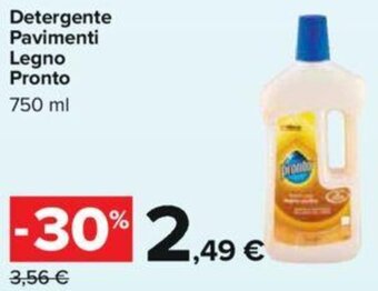 Carrefour Detergente Pavimenti Legno Pronto 750 ml offerta