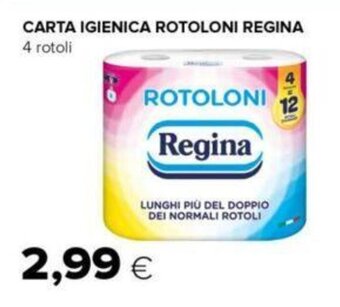 Oasi CARTA IGIENICA ROTOLONI REGINA 4 rotoli offerta