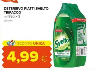 Oasi DETERSIVO PIATTI SVELTO TRIPACCO ml 980 x 3 offerta