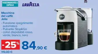 Carrefour Lavazza Macchina del caffè Jolie offerta