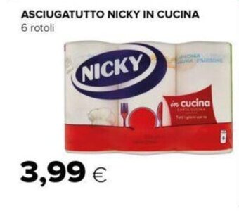 ASCIUGATUTTO NICKY IN CUCINA 6 rotoli