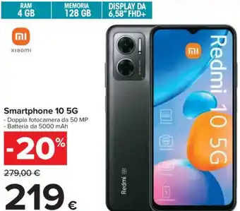 Carrefour Xiaomi Smartphone 10 5G offerta