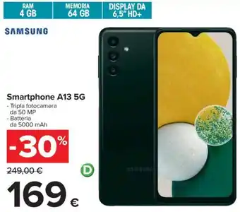 Carrefour SAMSUNG Smartphone A13 5G offerta