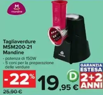 Carrefour Tagliaverdure MSM200-21 Mandine offerta