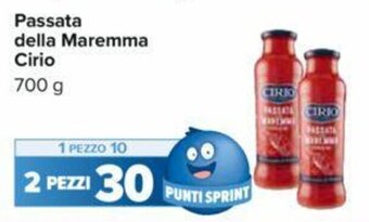 Carrefour Passata della Maremma Cirio 700 g offerta