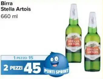Carrefour Birra Stella Artois 660 ml offerta