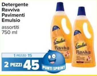 Carrefour Detergente Ravviva Pavimenti Emulsio 750 ml offerta