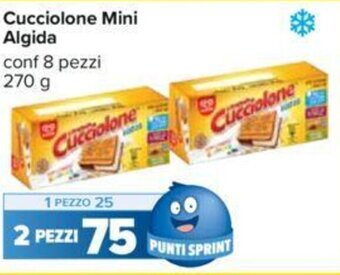 Carrefour Cucciolone Mini Algida conf 8 pezzi 270 g offerta