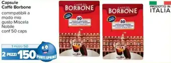 Carrefour Capsule Caffè Borbone conf 50 caps offerta