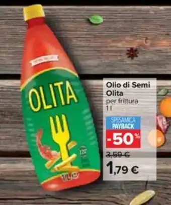 Carrefour Olio di Semi Olita per frittura 1 l offerta
