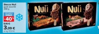 Carrefour Stecco Nuii gusti assortiti 268 g offerta