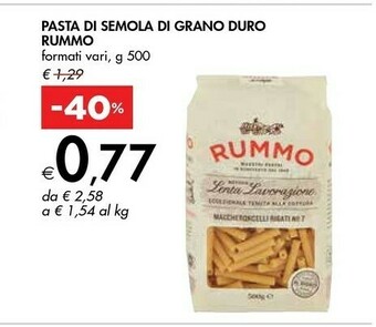 Bennet Rummo Pasta Di Semola Di Grano Duro offerta