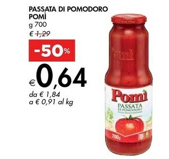 Bennet Pomì - Passata di Pomodoro 700 g(ml) offerta