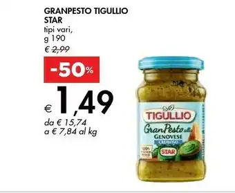 Bennet Star Star - GranPesto alla Genovese Tigullio 190 g(ml) offerta