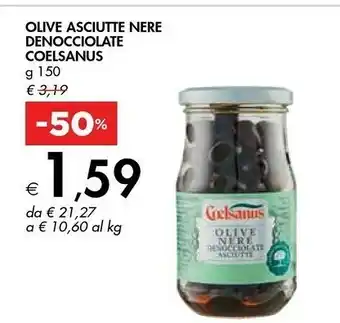 Bennet Coelsanus Olive Asciutte Nere Denoncciolate offerta