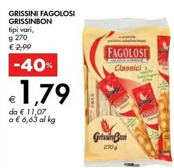 Bennet Grissin Bon - Fagolosi con Cereali 270 g(ml) offerta