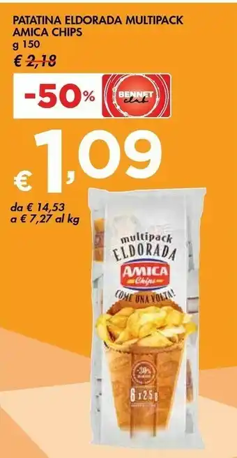 Bennet Amica chips Patatina Eldorada Multipack offerta