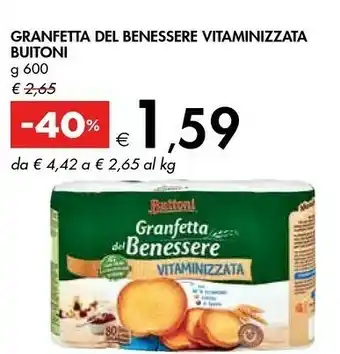 Bennet Buitoni Fette biscottate offerta