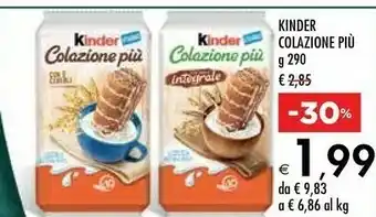 Bennet Ferrero Ferrero - Kinder Colazione Più 290 g(ml) offerta