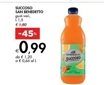 Bennet San Benedetto San Benedetto - Succoso Gusto Frutti Rossi 1500 g(ml) offerta