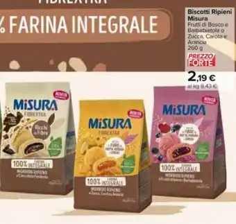 Carrefour Biscotti Ripieni Misura 260 g offerta