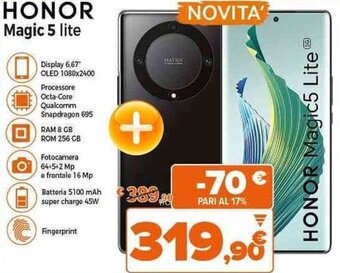 Expert HONOR Magic 5 lite offerta