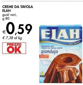 Bennet Elah - Preparato per Crema da Tavola Gusto Gianduja offerta