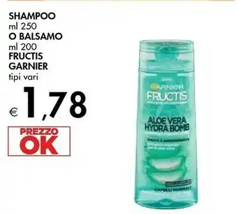 Bennet Garnier Fructis Shampoo offerta